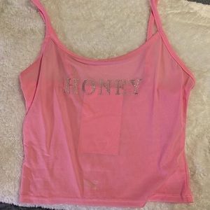 🌸(3/$20) honey rhinestone y2k transparent cami